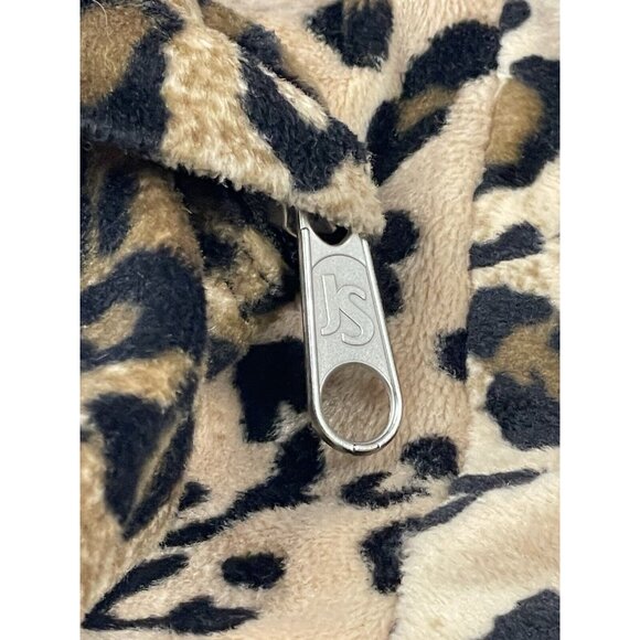 Vintage JanSport High Stakes TRS7 Leopard Animal Print Fuzzy Fabric Backpack - Picture 14 of 15